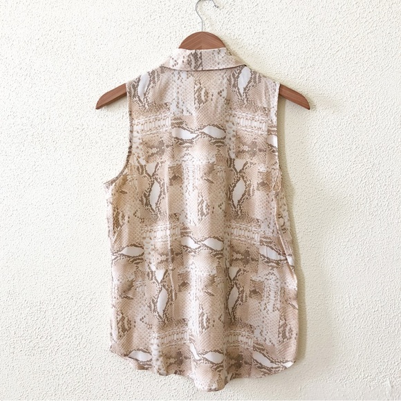 Equipment Sleeveless Snake Print Button-down XS - Picture 2 of 3